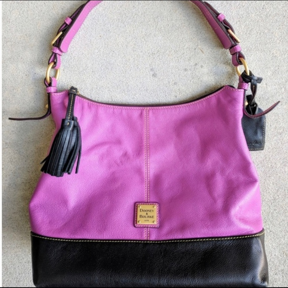 ORCHID DOONEY & BOURKE LARGE SOPHIE HOBO BAG